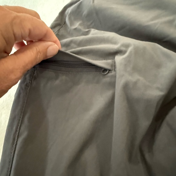 Eddie Bauer Travex women 16 hiking pants gray outdoor roll tab cuffs E70 - Picture 7 of 8